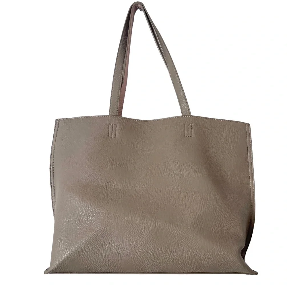 Miztique taupe and light pink shoulder‎ bag